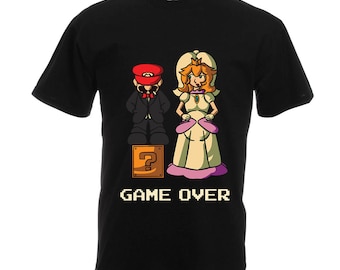 Engagement Shirt, Gamer Dad Shirt, Gaming Party Shirt, Game Over Shirt, Funny Groom T-shirt, Bachelor Party Shirt, 4441