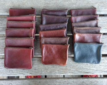 Leather Coin and credit card Purse