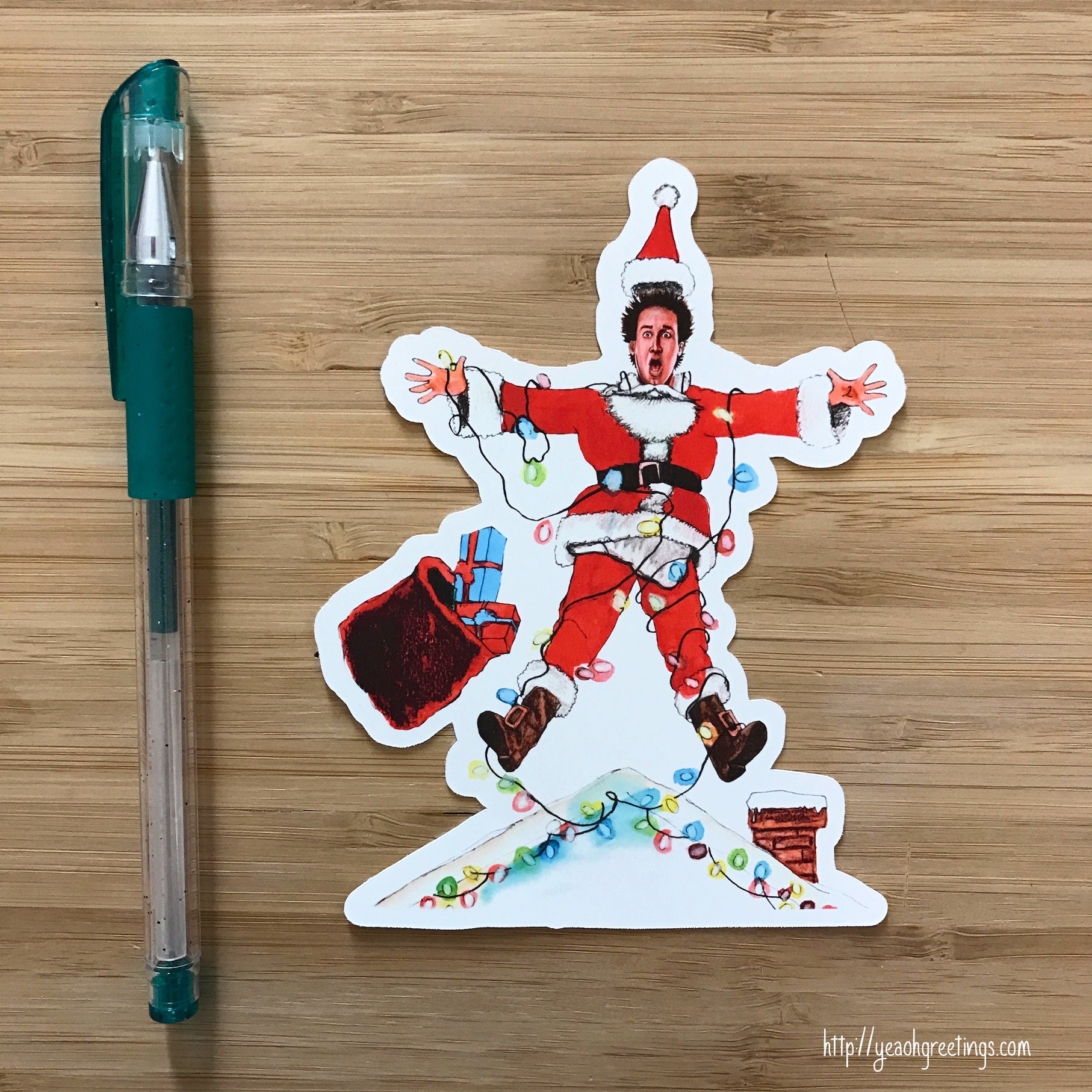 National Lampoon Vinyl Sticker Clark Griswold Christmas Gift