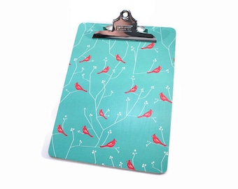 Decorative Clipboard, Bird And Branch, French Inspired, Paris, Full Size, Office Organization, Memo Holder, Vintage Style, Office Decor