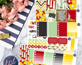 Empire State of Mind Weekly Planner Sticker Kit. Perfect for Erin Condren Life Planners! LK017