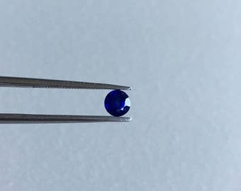 ON SALE Natural Blue Sapphires 3 mm Round Faceted. Excellent Color. Nice Quality. Price per piece.