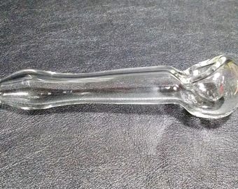 Clear Glass Pipe/Smoking Accessories/Tobacco Accessories/Glass Smoking Pipe/Clear Pipe/Glass Pipes/Smoking Pipes/Gifts for Smokers/Pipe