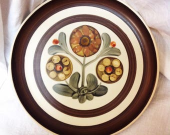 1960s 1970s Denby Langley Mayflower Dinner Plate Retro Vintage