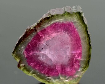 10.55 Carats Beautiful Watermelon Tourmaline Slice From Afghanistan