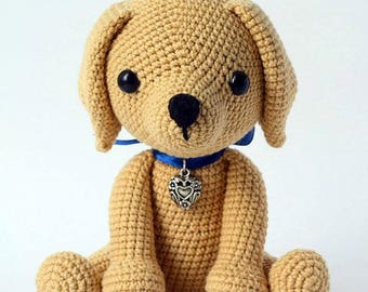 stuffed yellow dog