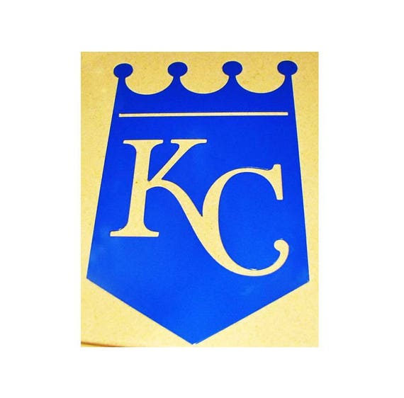 KC Kansas City ROYALS Crown Baseball Logo Metal Wall Art Decor