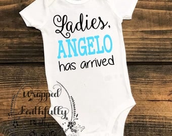 Baby Body Suit/Shirt "Has Arrived"-Newborn Outfit-Baby Clothes