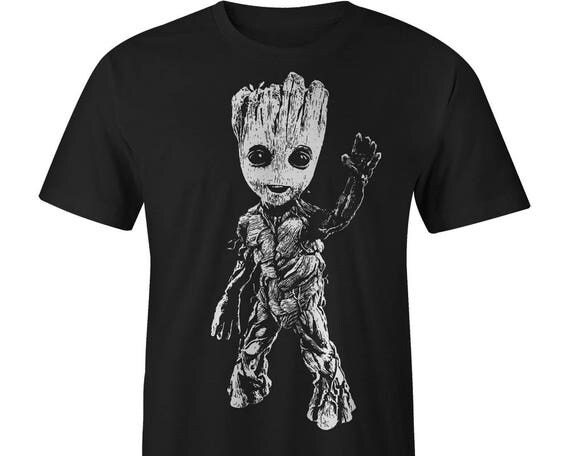 Groot Full Front Baby Groot Youth T-shirt Guardians of the