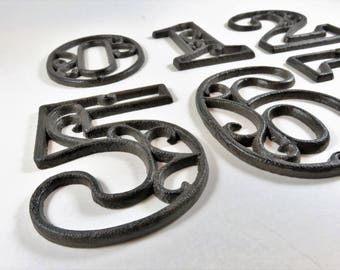 0-9 House Numbers, Rustic House Numbers, Metal House Numbers, House Numbers Metal, Mailbox Numbers, Table Numbers, Housewarming Gift