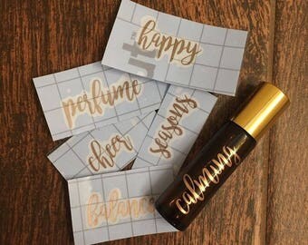Rollerball Labels/ Essential Oils Labels/ DIY Oils