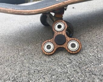 Wood Fidget Spinner- Dark Oak