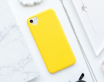 Yellow Heart iPhone Case - iPhone 7 Case, iPhone 7 Plus Case, iPhone 6s Case, iPhone 6s Plus Case, iPhone 6 Case, iPhone 6 Plus Case, Matte