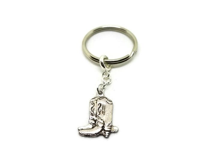 Cowboy Boot Keychain, Cowgirl Boot Key Chain, Gift for Cowboy, Cowgirl Gift, Stocking Stuffer, Gifts Under 5, Stocking Stuffer