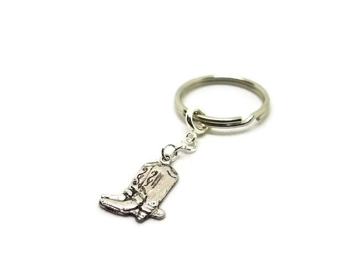 Cowboy Boot Keychain, Cowgirl Boot Key Chain, Gift for Cowboy, Cowgirl Gift, Stocking Stuffer, Gifts Under 5, Stocking Stuffer