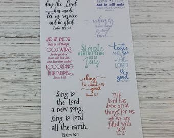 bible verse stickers etsy