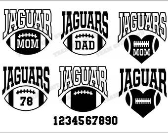 Jaguars Big Football Mom Download Files - SVG, DXF, EPS, Silhouette Studio, Vinyl Files, Digital Cut Files -Use with Cricut and Silhouette