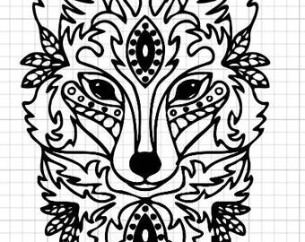 Download Mandala Owl Design SVG EPS DXF Studio 3 Cut File