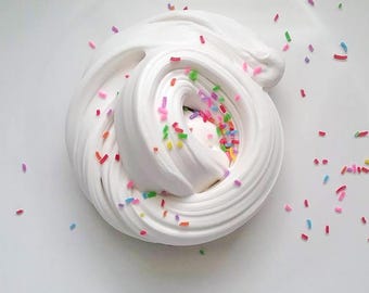 Birthday Cake Slime - Butter Slime - Scented Butter Slime - Cake Batter Slime - Butter Slime With Sprinkles
