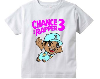 Custom Printed Chance The Rapper Graphic White TShirt