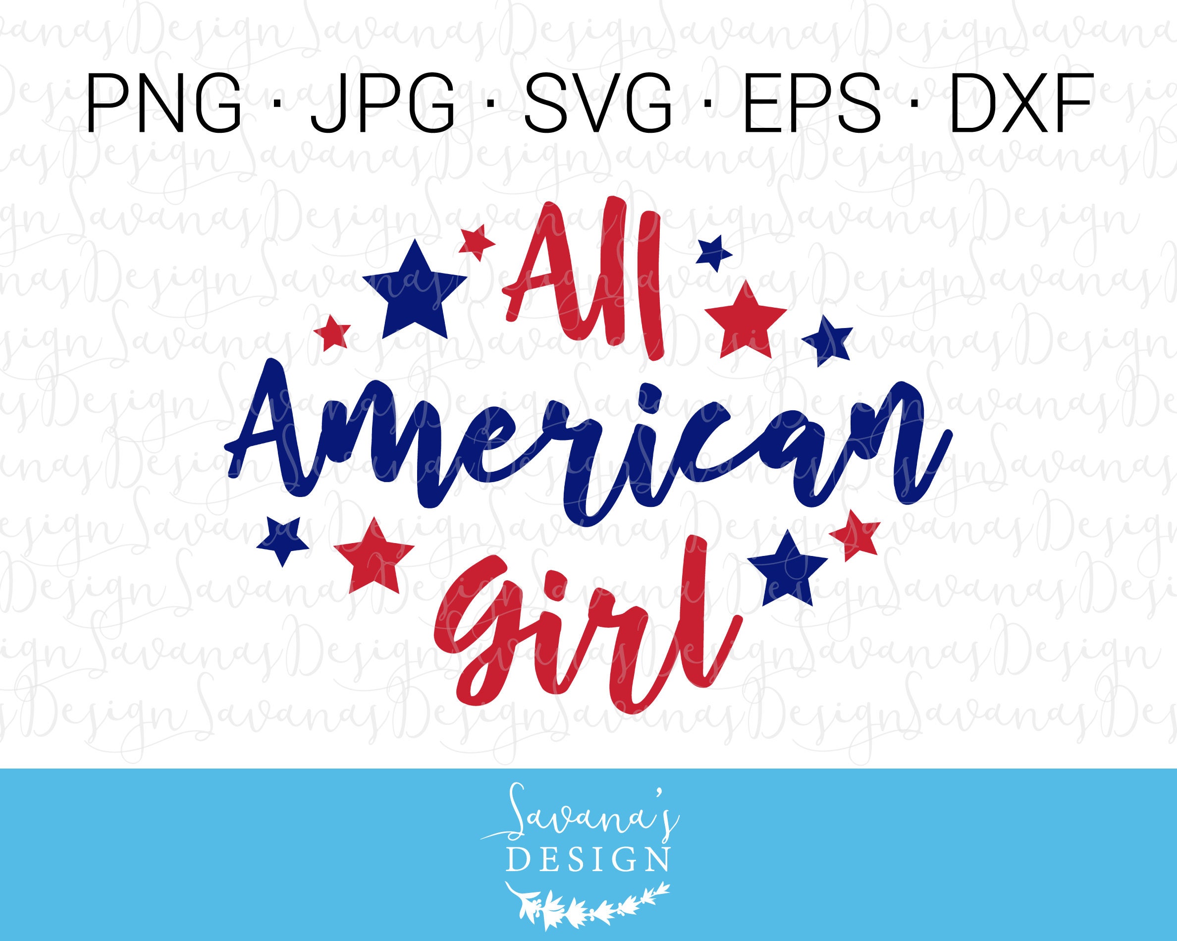 Download All American Girl SVG American Girl SVG 4th of July SVG