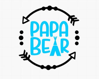 Papa Bear / Dad sticker / Dad gift / Decal for dad / YETI decal for men / Decal for men / Car decal for dad / Gift for husband / car decal