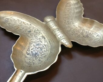 Vintage Brass Butterfly Astray