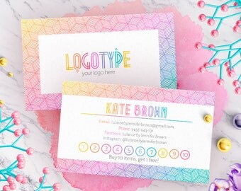 Minimal Lula Punch Cards, Free Customize, Branding, Buy 10 Get 1 Free, For Fashion Consultants/Retailers, Free Leggings, Loyalty Cards