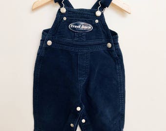 Boy Shorts Overalls Navy Blue cotton twill Shortalls with