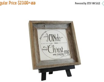 Summer Sale Strength/ Bible Verse Art on Wood/ Christian Gift/ Scripture Art/ Christian Sign/ Encouragement/ I can Do All Things/ Phillipian