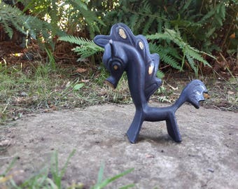 Vintage Brass Horse Figurine Walter Bosse Fire Horse