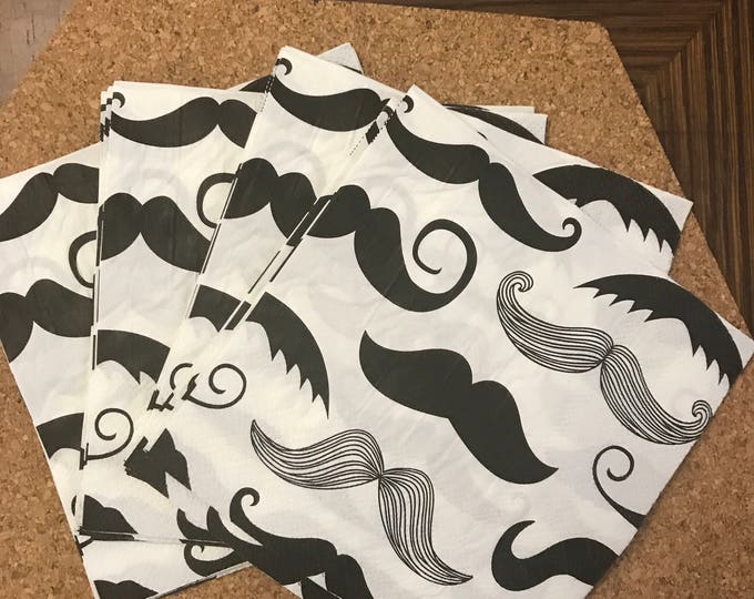 Mustache Napkins