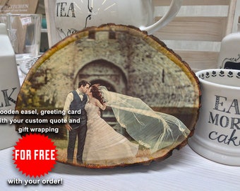 His And Hers, Photo On Wood, Just Married, Wooden Mr And Mrs, Rustic Wedding Decor, Happy Couple, Engagement Decorations, Engagement Present