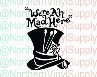 Download Mad hatter svg | Etsy