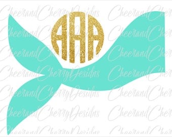 Mermaid SVG Mermaid monogram SVG Ocean svg Mermaid Silhouette Cameo file Mermaid tail svg Summer svg Beach svg file for Cricut Shirt Girl