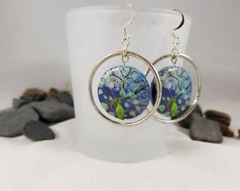 Midsummer Night's Dream circle earrings