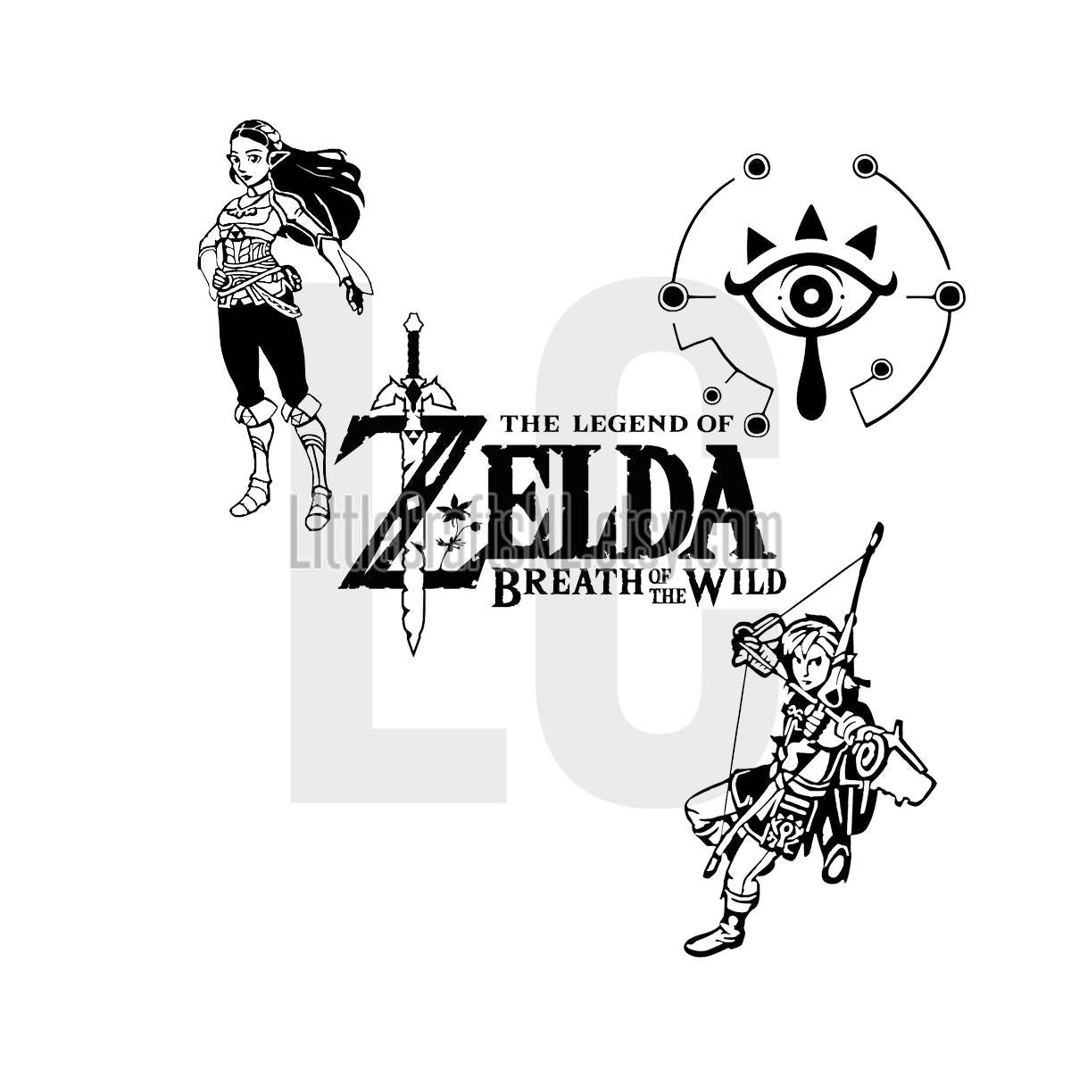 The Legend Of Zelda Breath Of The Wild Vinyl Decal Sticker