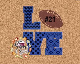 Love Football Cuttable File SVG, PDF, JPG
