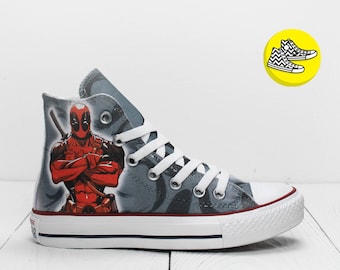 Deadpool shoes | Etsy UK