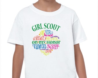 Girl scout shirt | Etsy