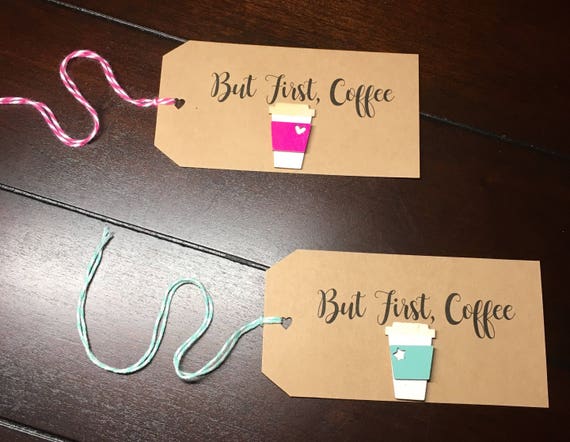 Coffee Tags Coffee Cup Favor Tags Coffee Lover Gift Tags