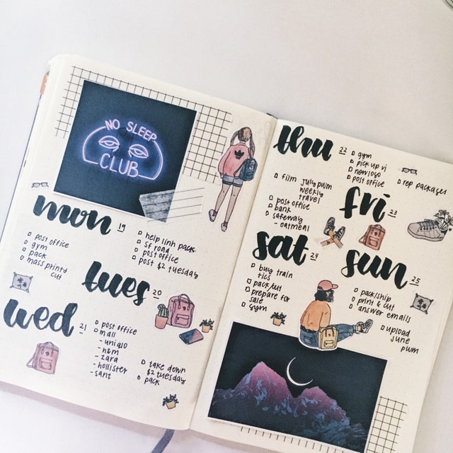 cute stickers for your bullet journals & planners. by paperkumaco