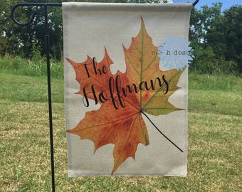 Fall Garden Flag, Autumn Garden Flag, Fall Foiliage Flag, Personalized Flag, Custom Flag, Personalized Fall Flag, Personalized Autumn Flag