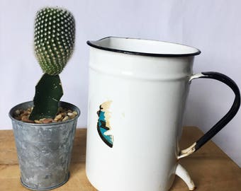 Vintage Enamelware Pitcher