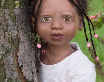 Amani Dolldale AA reborn doll by Julia Savelieva, Amani mold by Danielle Zweers