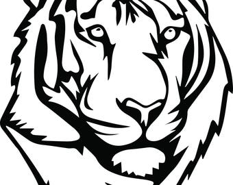 Tiger Svg Files Silhouettes Dxf Files Cutting files Cricut Silhouette