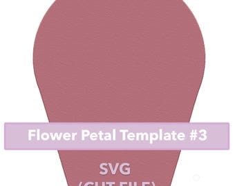 Paper Flower Template #3 SVG file