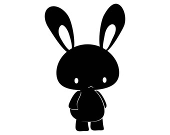 Rabbit Cute Animal Graphics SVG Dxf EPS Png Cdr Ai Pdf Vector Art Clipart instant download Digital Cut Print File Cricut Silhouette Decal