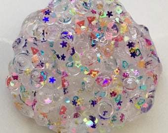 Confetti Ice Cube Fishbowl Slime /Confetti Glitter / clear slime / gifts for kids / custom made / most popular / crunchy slime /