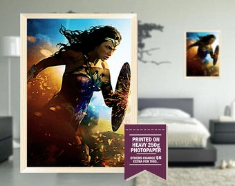Wonder Woman poster, fan art, wonder woman print, wonder woman, painting design, cool posters, cool GIFTS, cool gift ideas, great posters